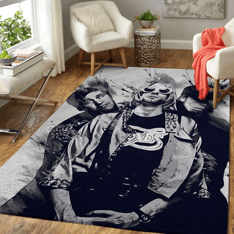 Nirvana Band Music Artwork Art Teppich