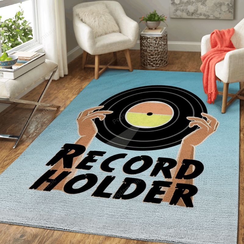 Vinyl Record Holder Music Art Teppich