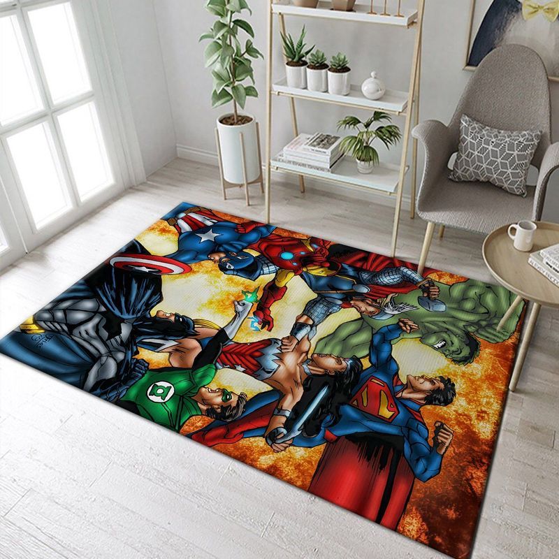 Justice League Vs Avenger Superheros Movies Teppich