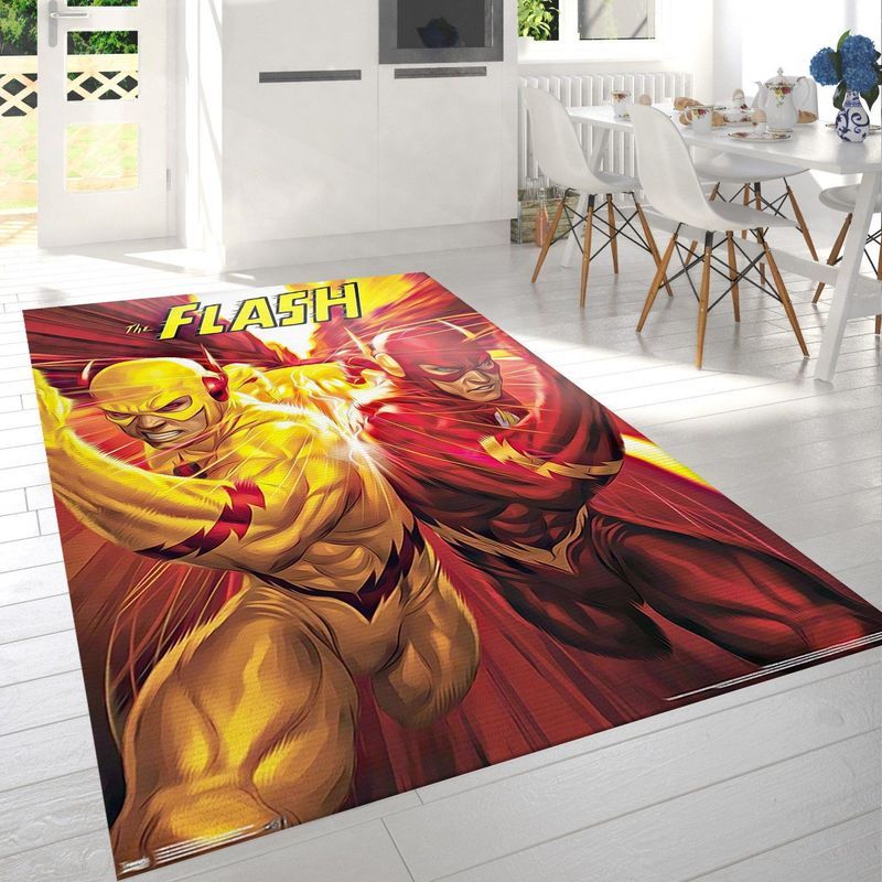 Dc Comics The Flash And The Reverse Flash Race Teppich