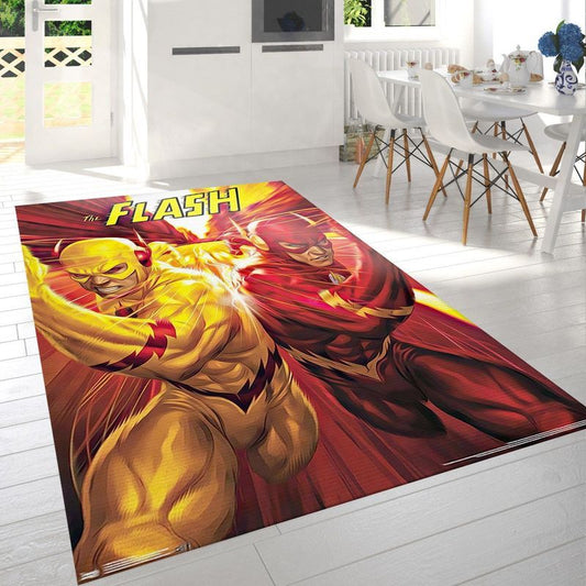 Dc Comics The Flash And The Reverse Flash Race Teppich