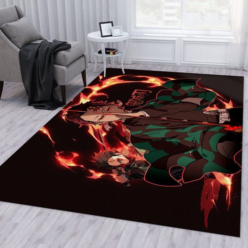 Kamado Tanjiro Demon Slayer V6 Teppich