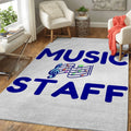 Music Staff Music Art Teppich