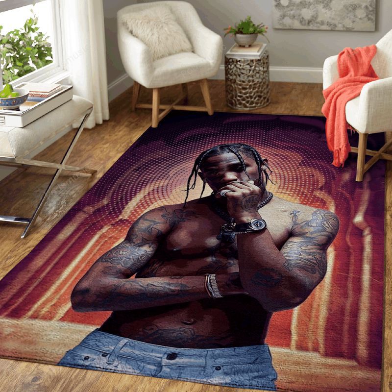 Travis Scott Rap Music Popart Teppich