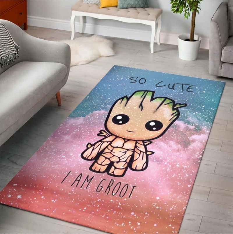 Baby Groot Cute Kids Room Teppich