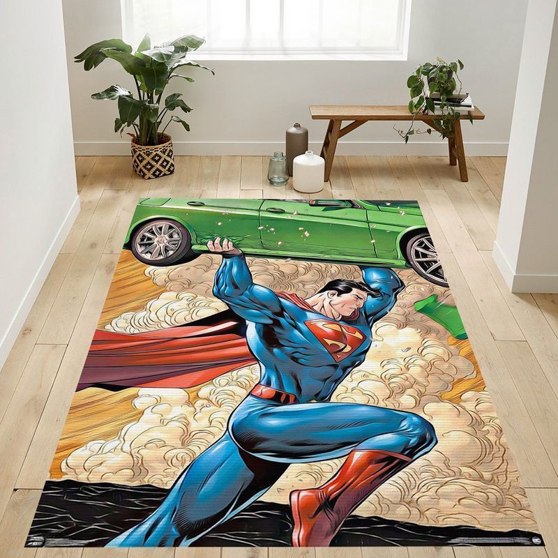 Dc Comics Superman Car Teppich