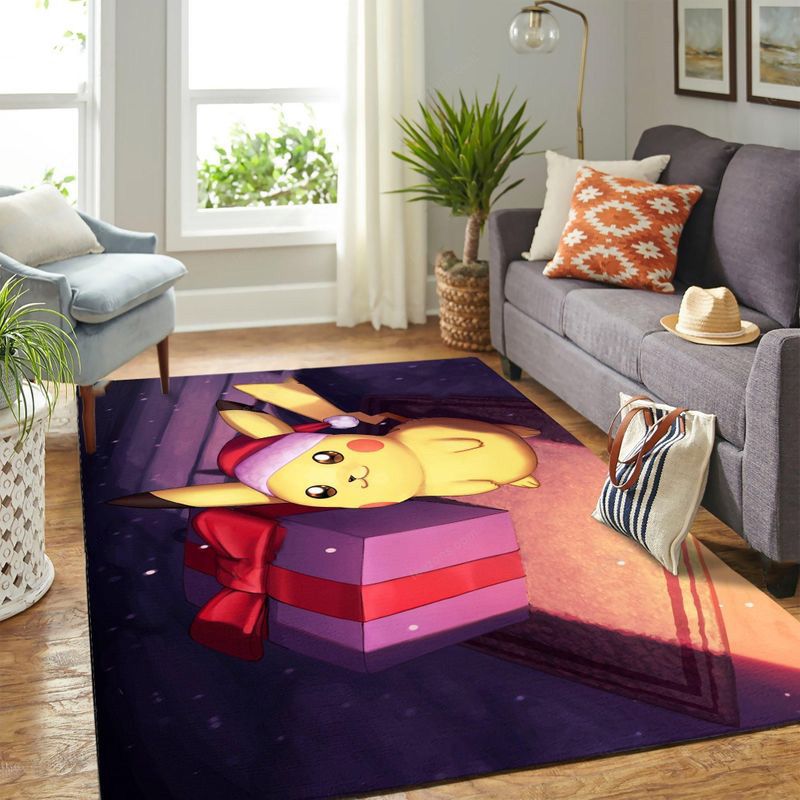 Pikachu En Navidad Carpet Floor Teppich