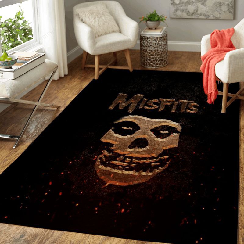 Misfits Music Symbols Art Teppich