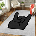Rock Symbol Music Art Teppich