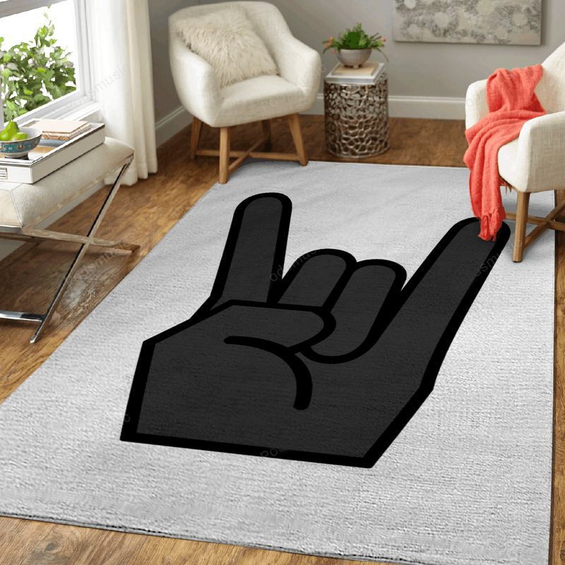 Rock Symbol Music Art Teppich