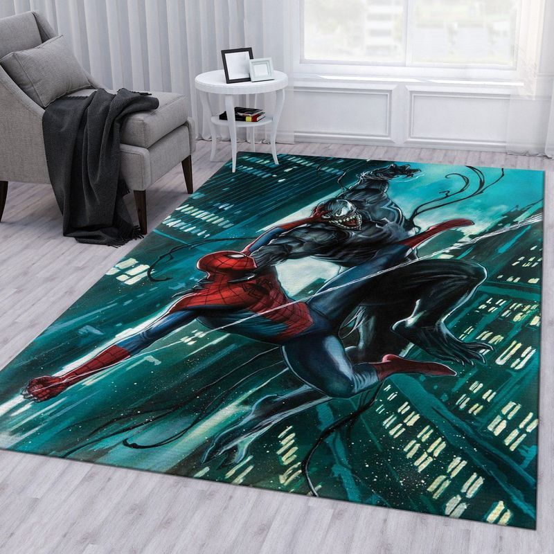 Spiderman vs Venom Final Fight Teppich