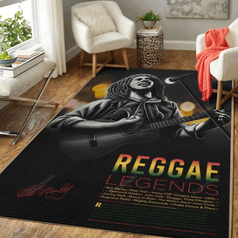 Reggae Legends Music Art Teppich