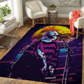 Kurt Cobain Artwork Music Synthwave 80s Art Teppich