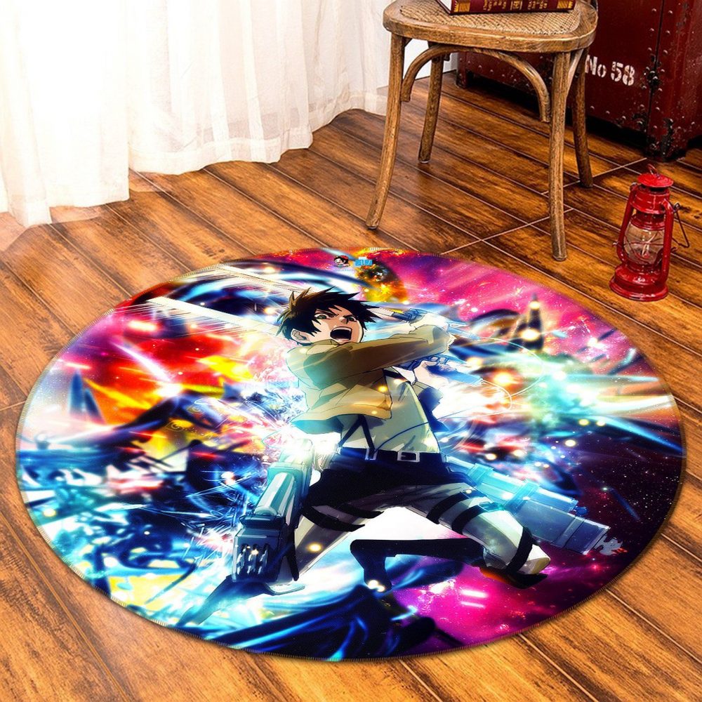 Attack On Titan Anime 14 Round Teppich