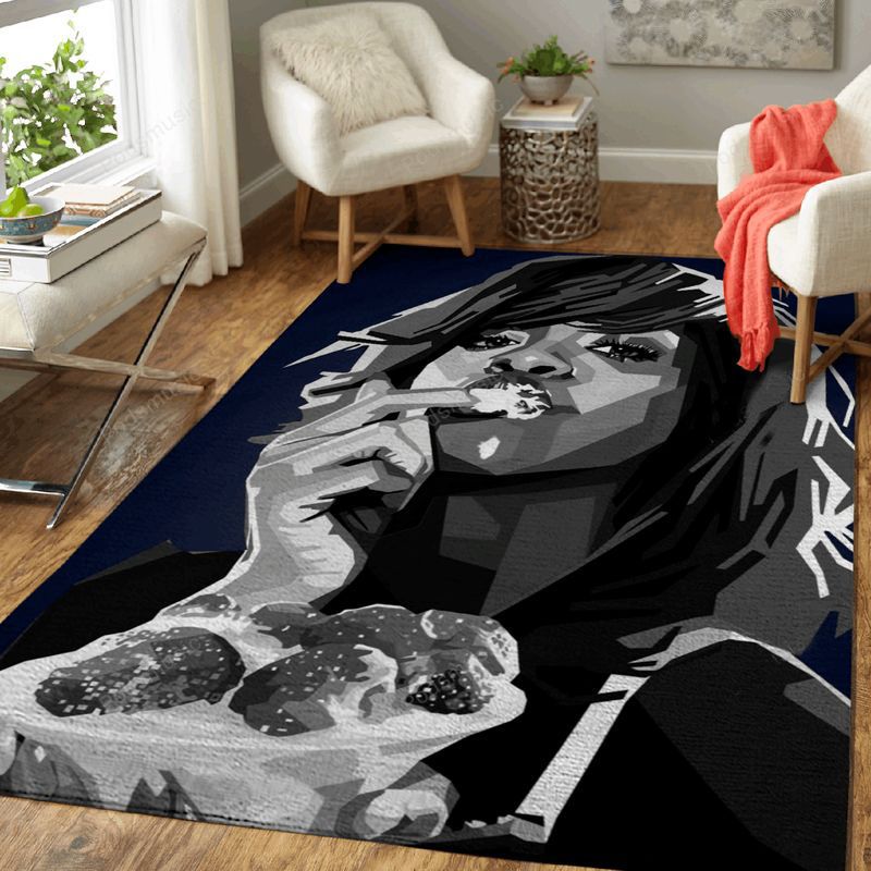 Rihanna Pop Music Art Teppich