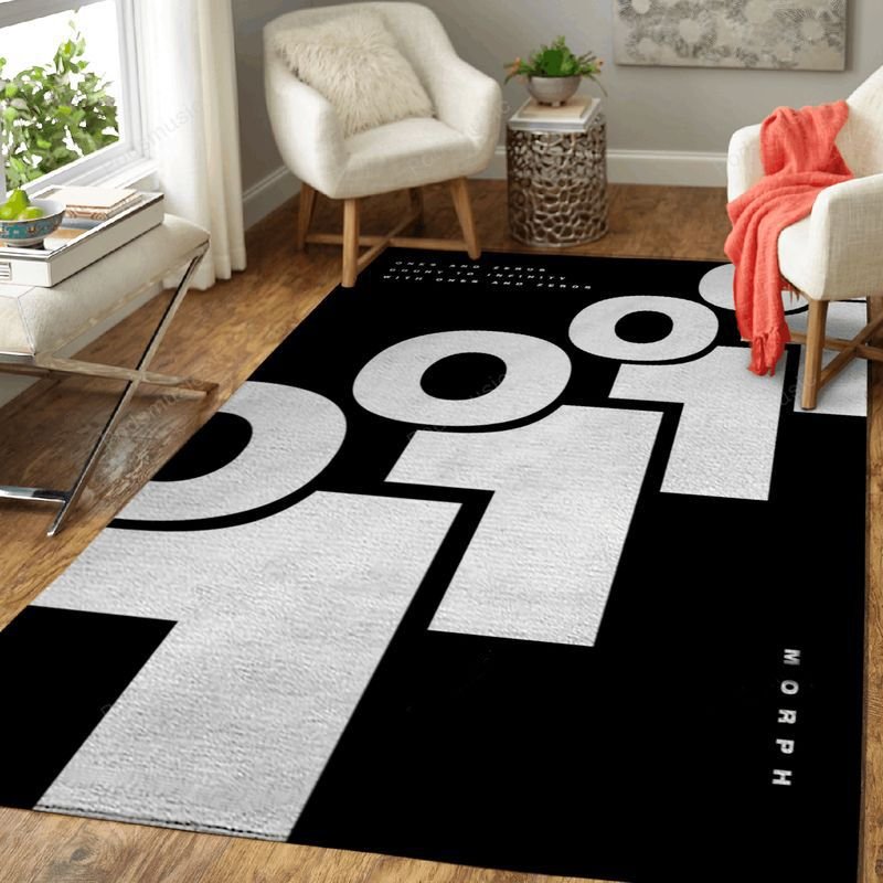 Minimalistic Morph Top Music Art Teppich