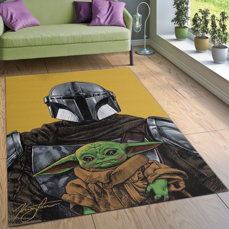 Mandalorian Baby Yoda Star Wars 51 Teppich