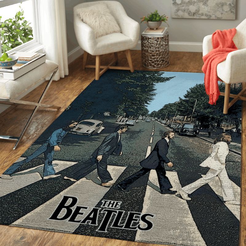 The Beatles Band Abbey Road Album For Beatles Fans Teppich
