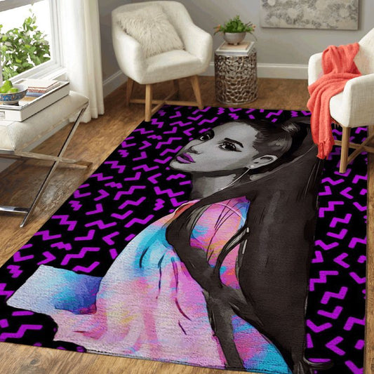 Ariana Grande Music Art Teppich