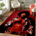Jimi Hendrix Style Music Legend Art Teppich