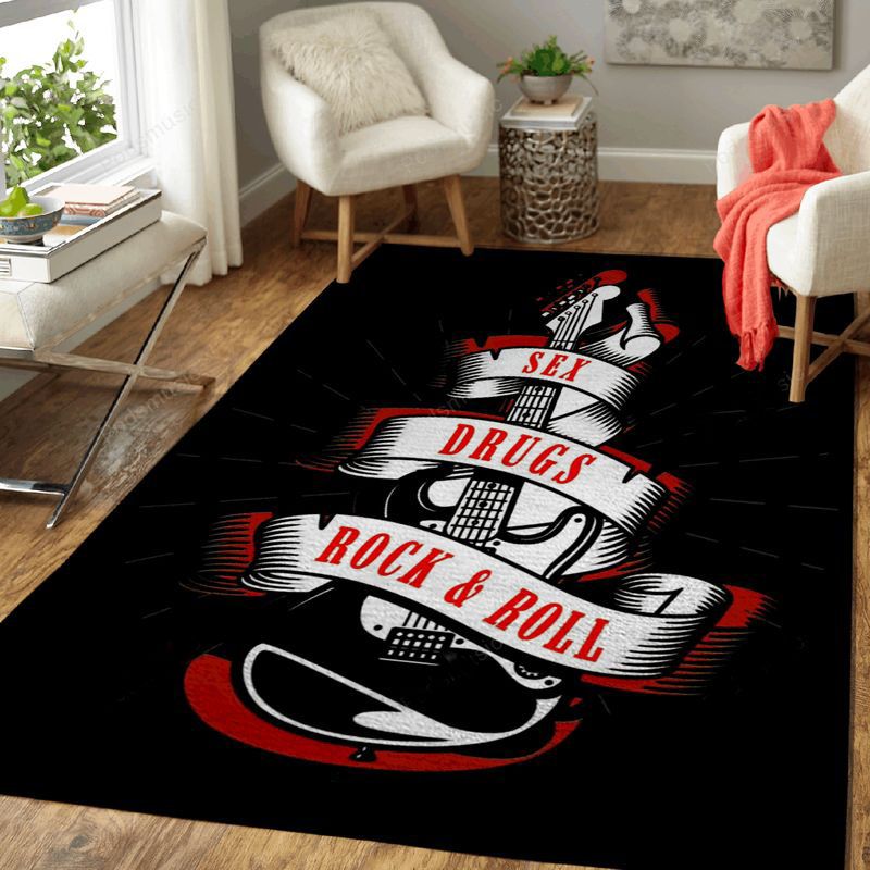 Rock N Roll Music Art II Teppich