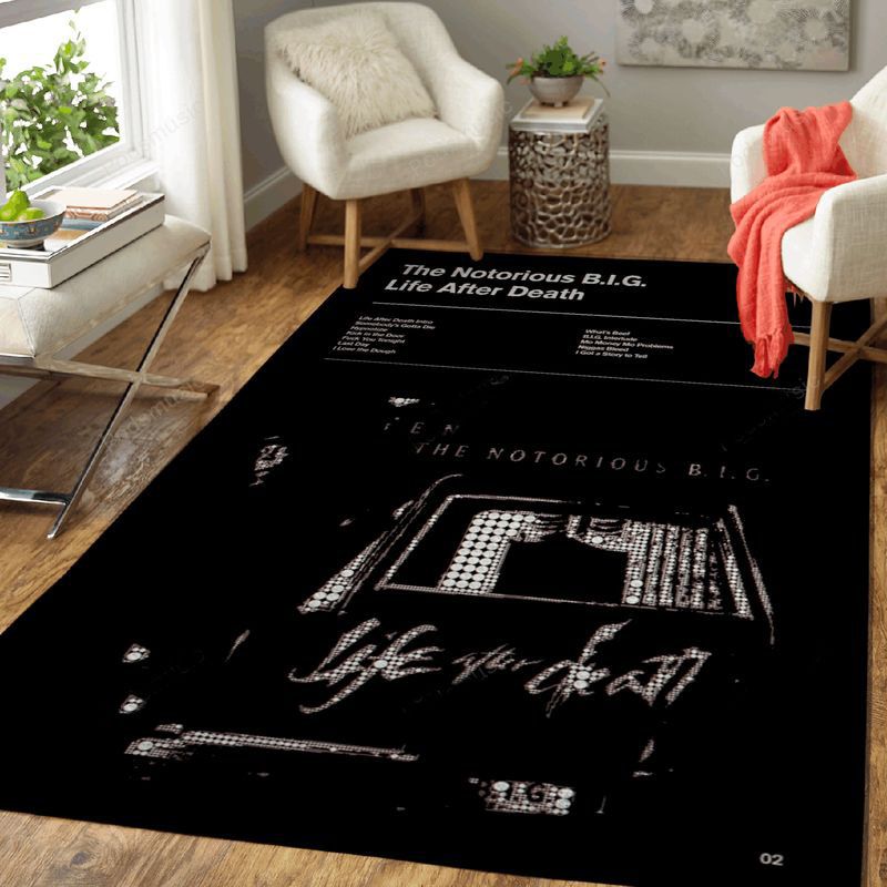 The Notorious Big Life Music Album Art Teppich