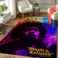 Music Is My Religion Bob Marley Quotes Inspirational Art Teppich