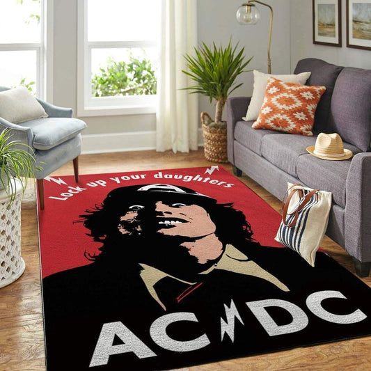 Ac Dc Hard Rock Band 3 Teppich
