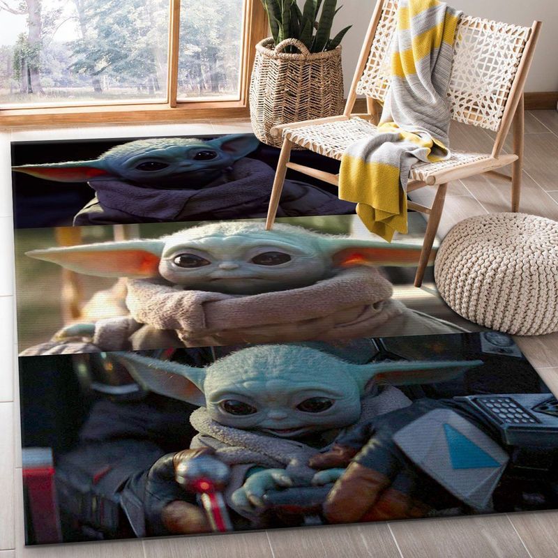 Mandalorian Baby Yoda Star Wars 75 Teppich