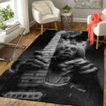 Rock And Roll Life Music Art Teppich