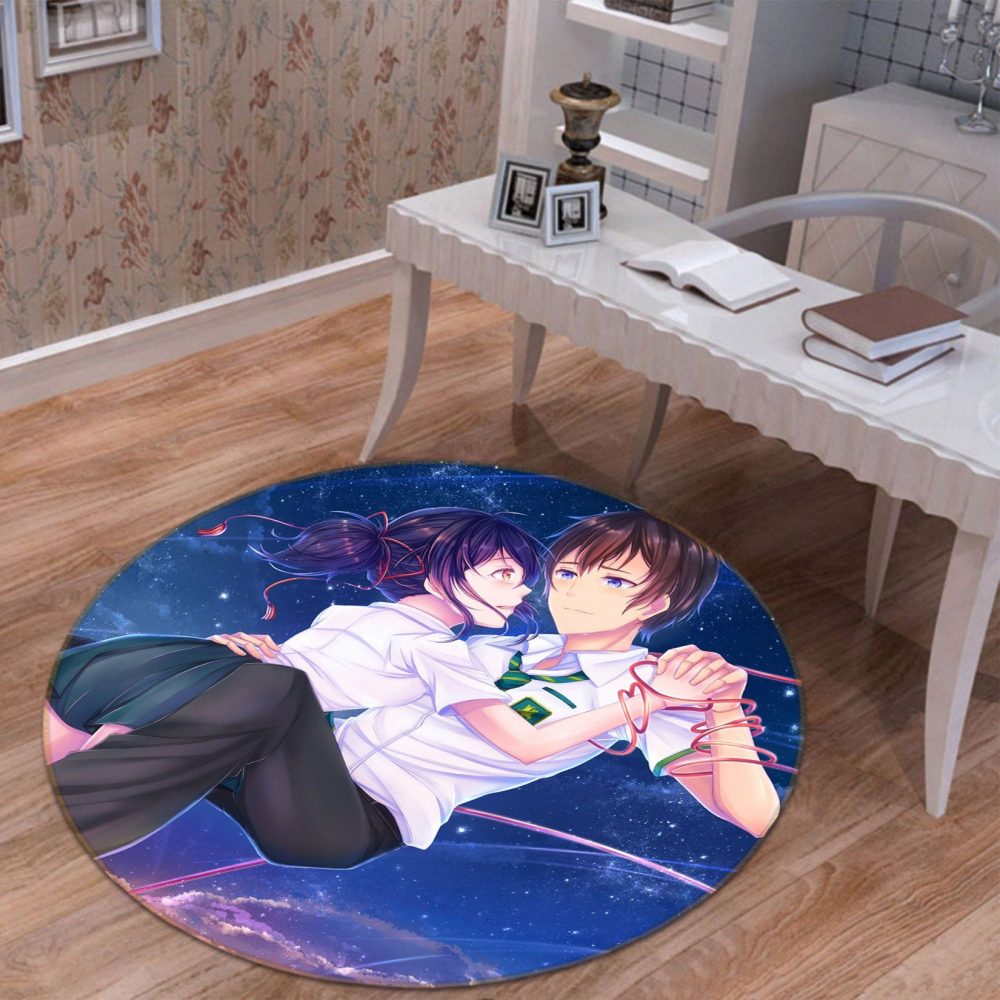 Your Name Anime 6 Round Teppich