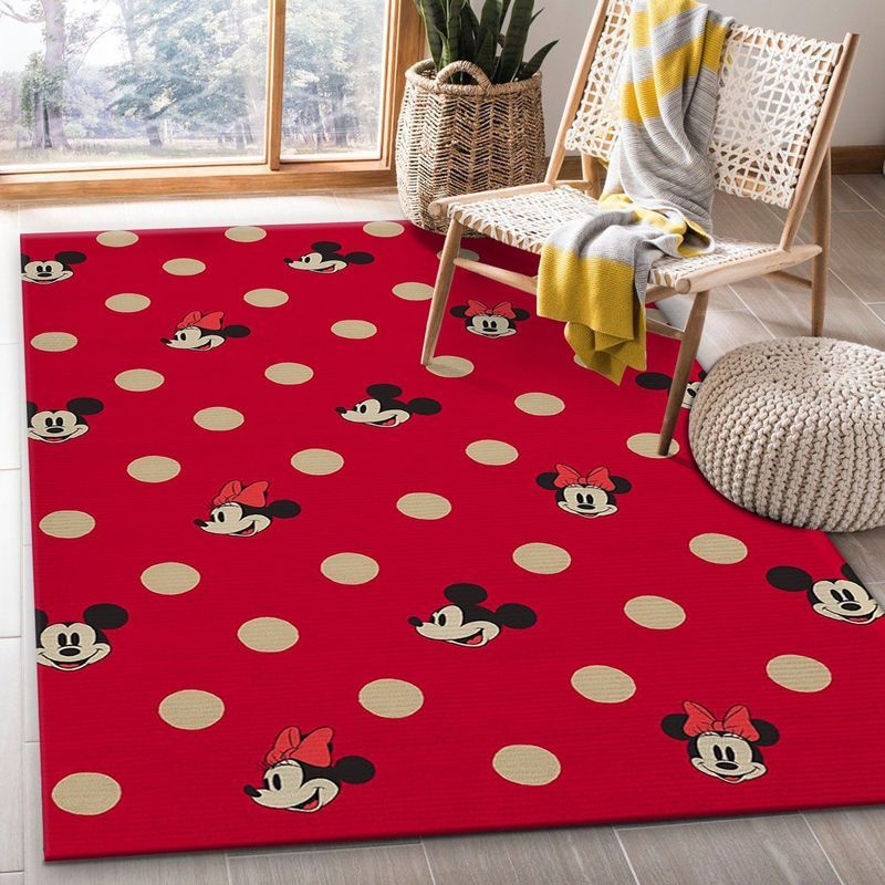 Minnie And Mickey Spot Mickey Mouse Teppich