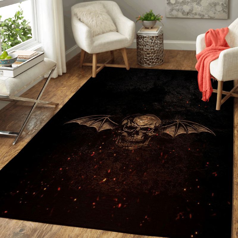 Avenged Sevenfold Music Symbols Art Teppich