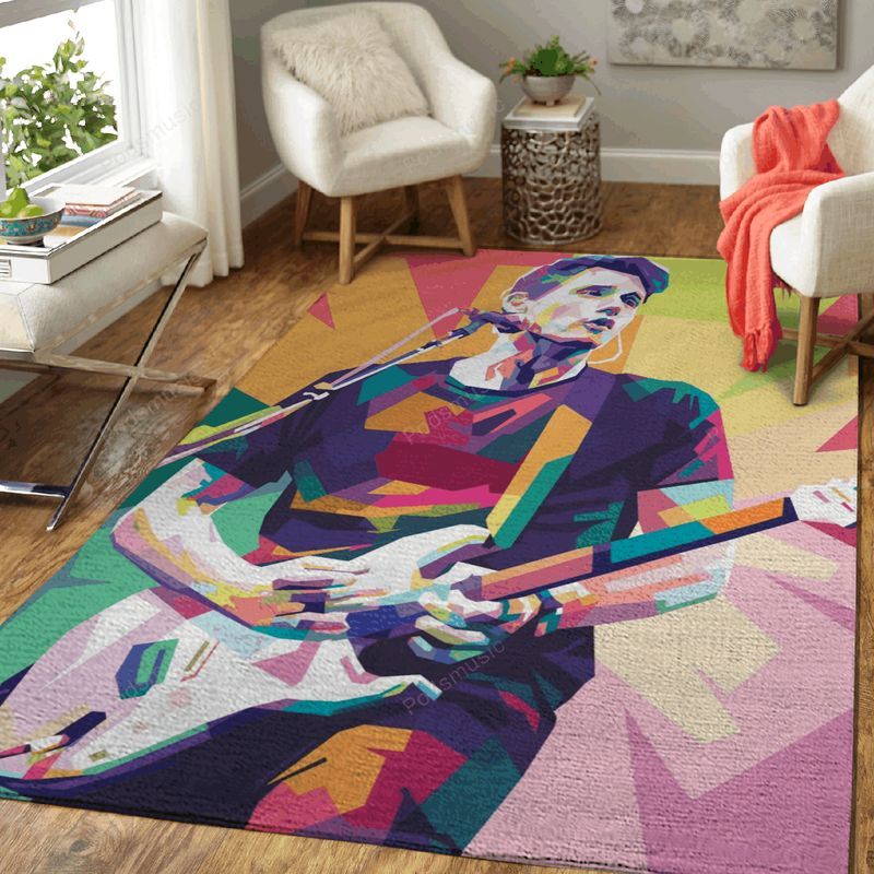 John Mayer In Pop Art Music Art Teppich