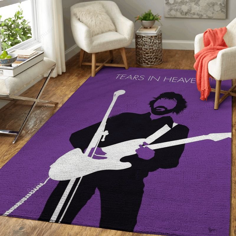 My Eric Clapton Minimal Music Artwork Minimal Music Artworks Art Teppich
