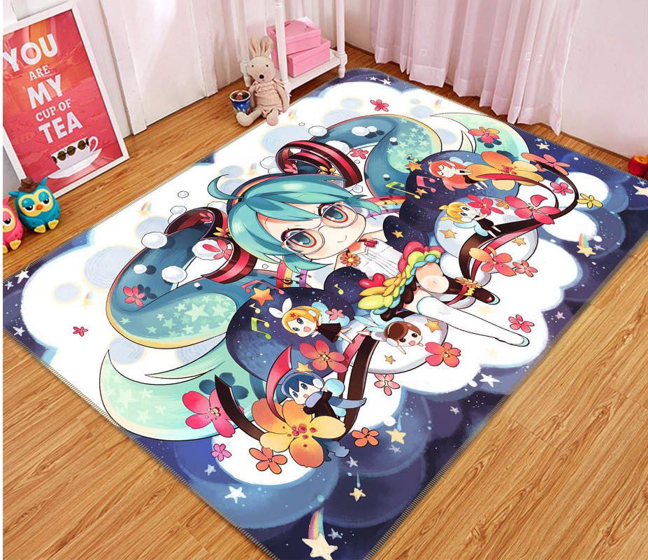 Hatsune Miku Anime 4 Teppich