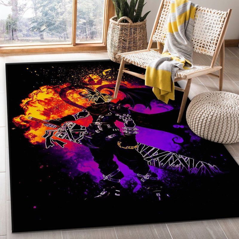Kingdom Heart Cloud Strife Final Fantasy Vii Teppich