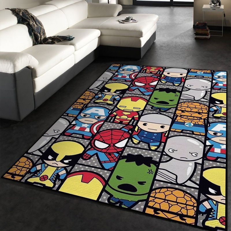 Avengers Chibi Cute Pattern Teppich 2