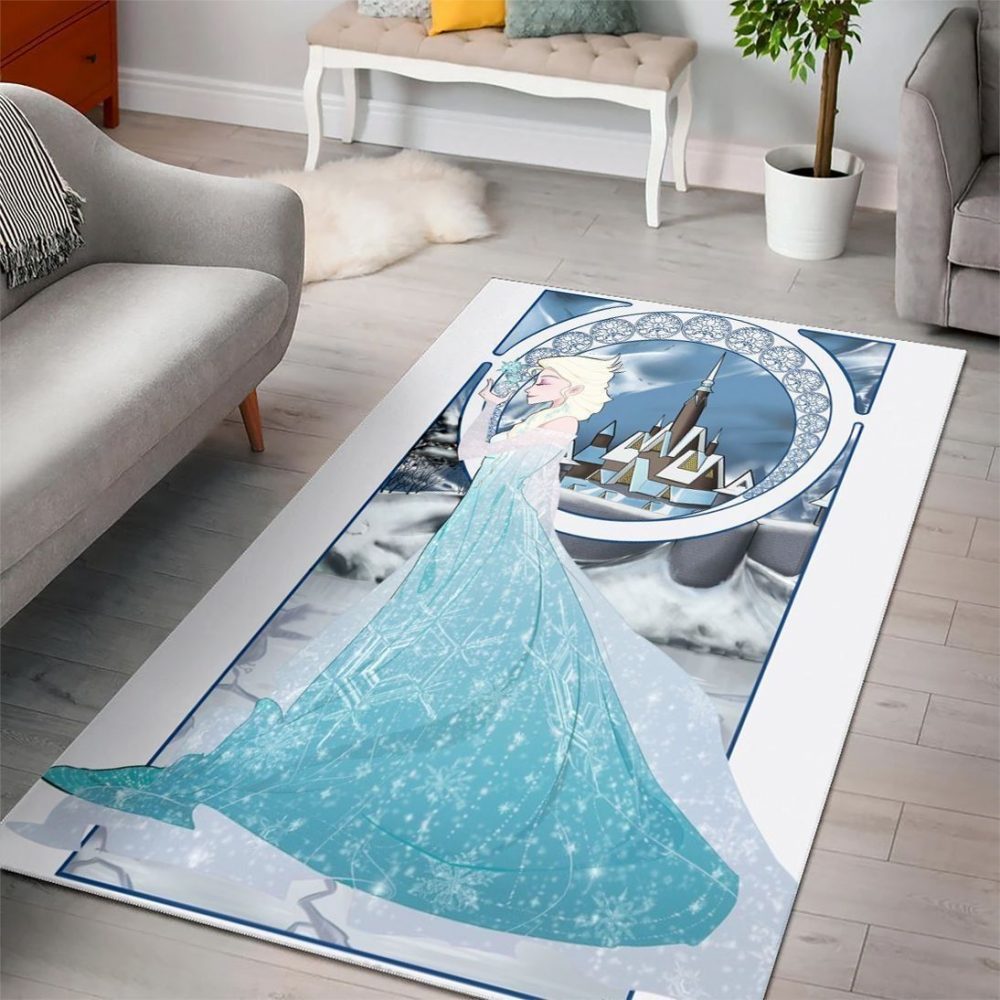 Elsa Frozen Disney Princess Characters Disney Movies 4 Teppich