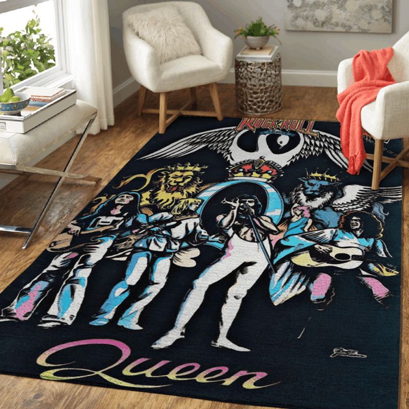 Queen Rock Band Vintage Rock and Roll British rock band formed in London Teppich
