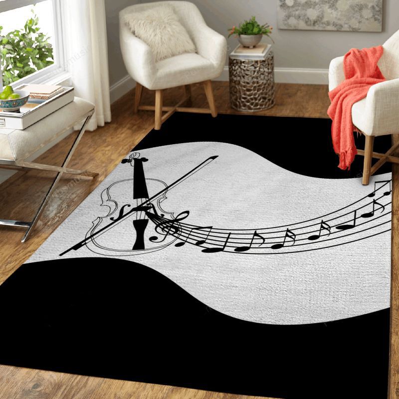 Melodies Violin Music Art Teppich