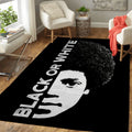 Black Or White Music Art Teppich