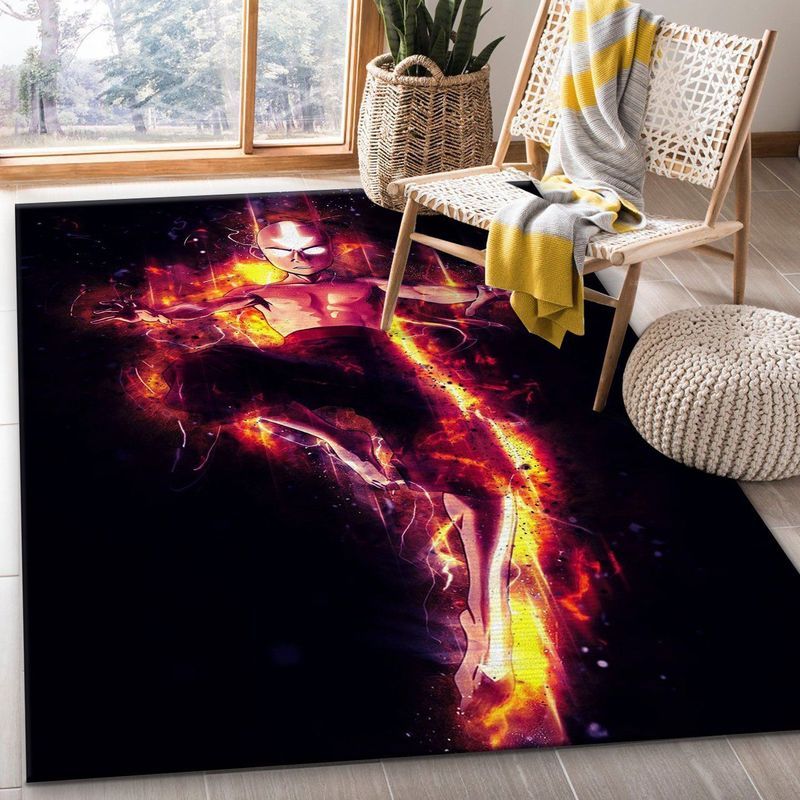 Anime Avatar Aura Fire Anime Teppich