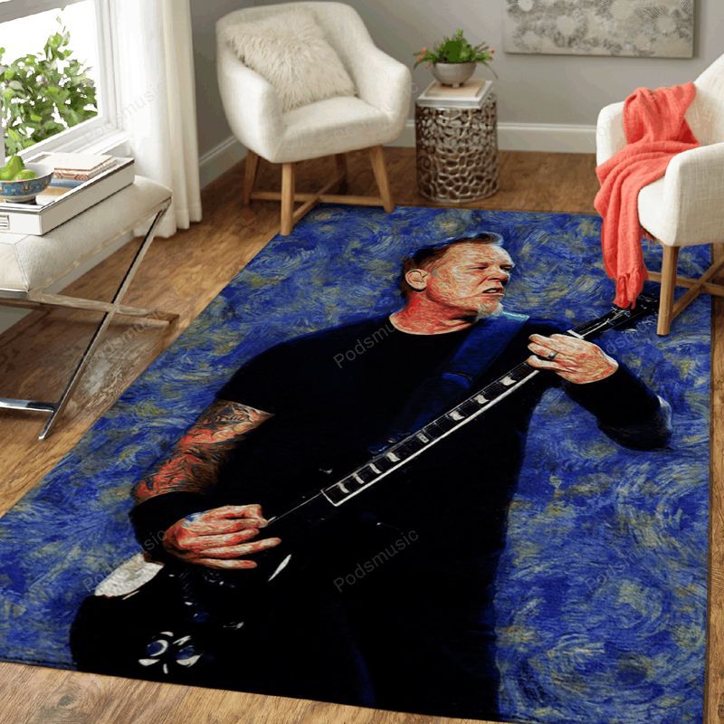James Hetfield Music Paint Art Teppich