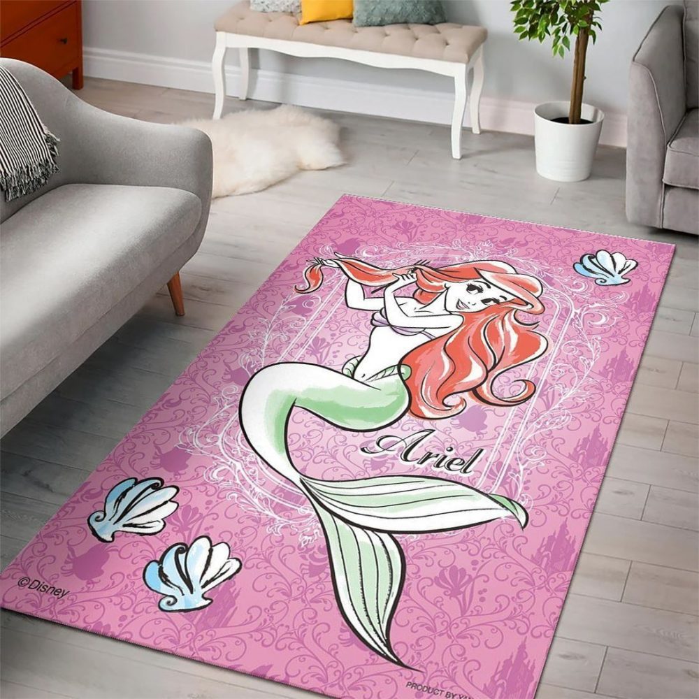 Ariel Disney Princess Characters Disney Movies 4 Teppich