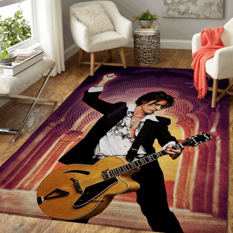 Joe Perry Music Art Teppich