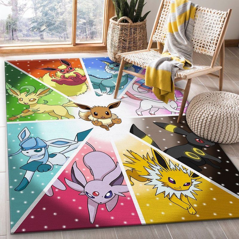 Eevee Pokemon Area 2 Teppich