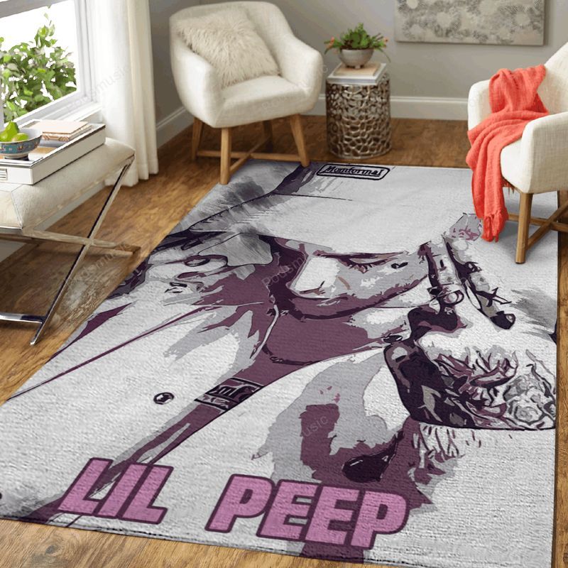 Lil Peep Artwork 2 Rapper And Hip Hop Music Art Teppich