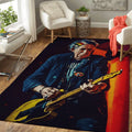 Keith Richards Old Music Art Teppich
