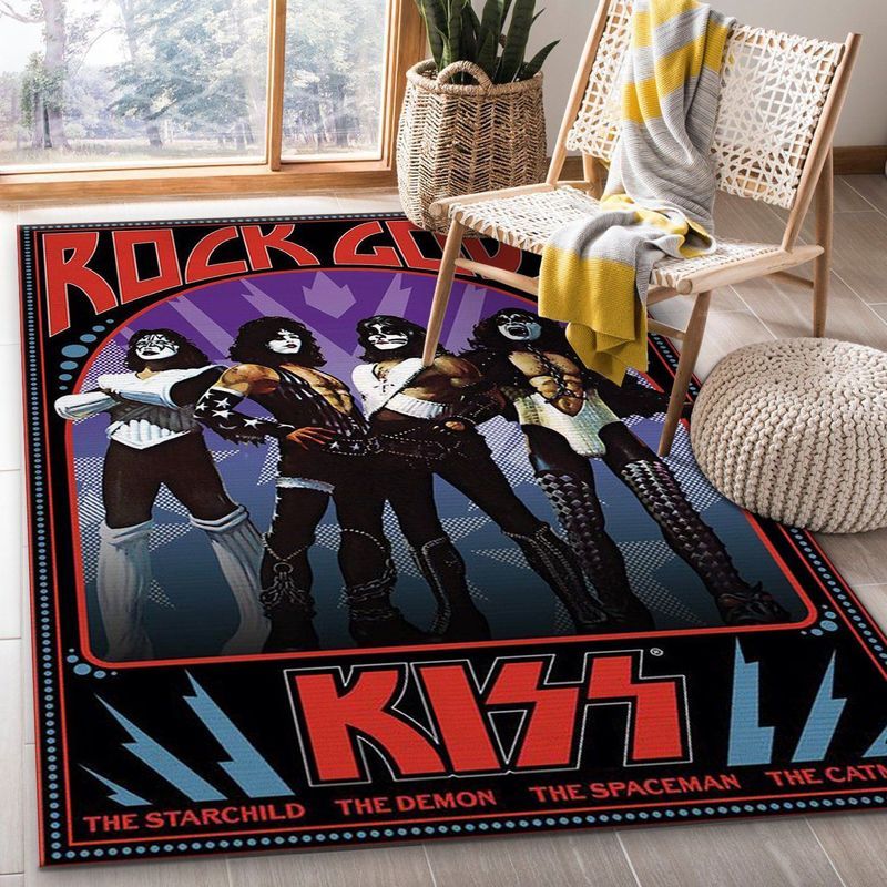 Kiss Rock Band Teppich 2